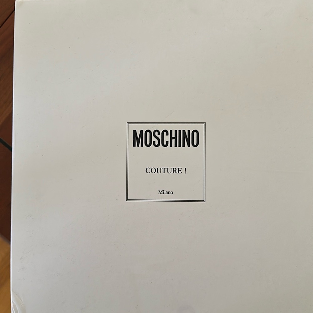 Moschino couture platform sandals